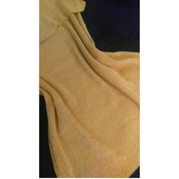 Ashley Stewart Metallic Gold Strapless Top - Picture 3 of 5